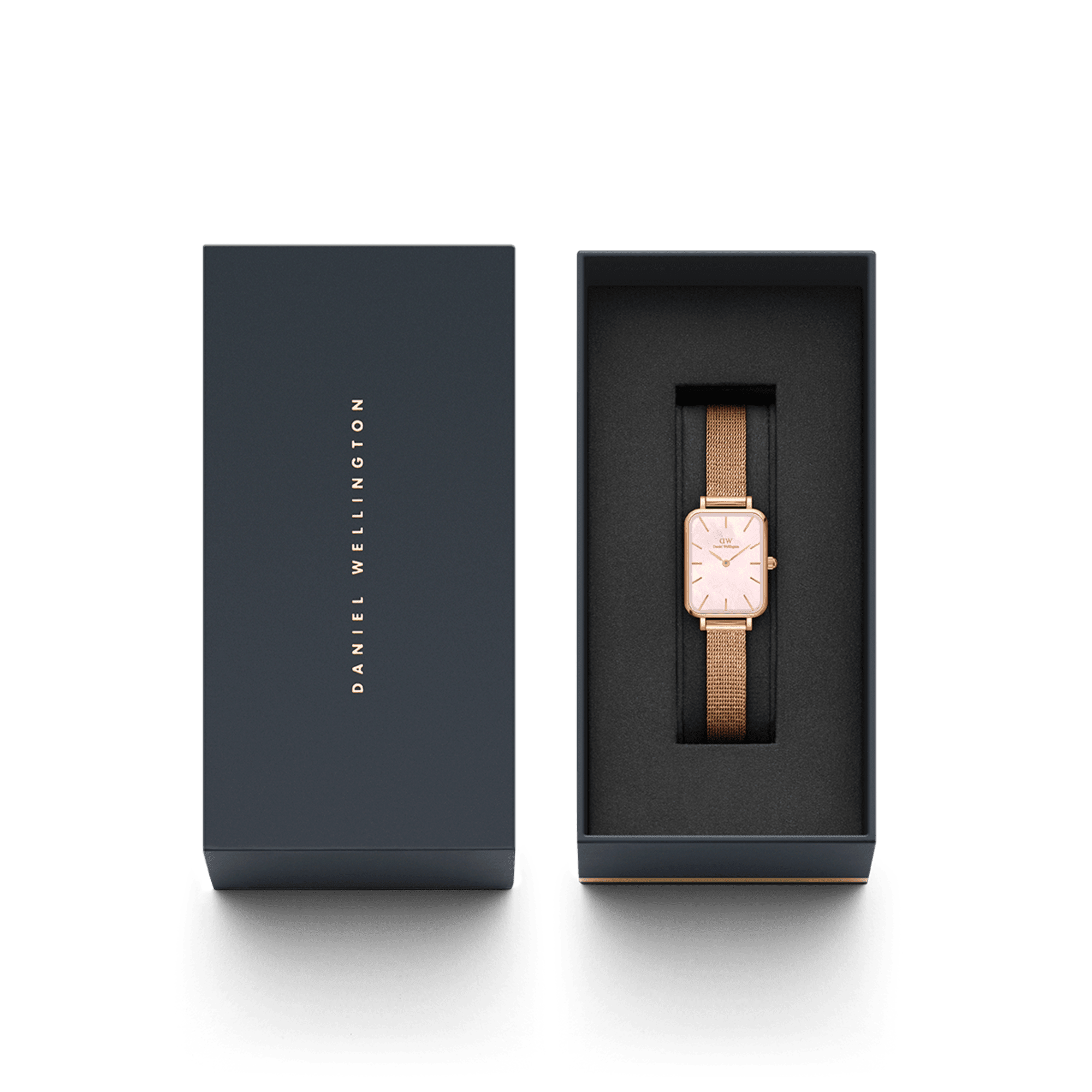 Daniel Wellington Quadro 20X26 Pressed Melrose Rose Gold Mother of Pearl Watch Watches Daniel Wellington 