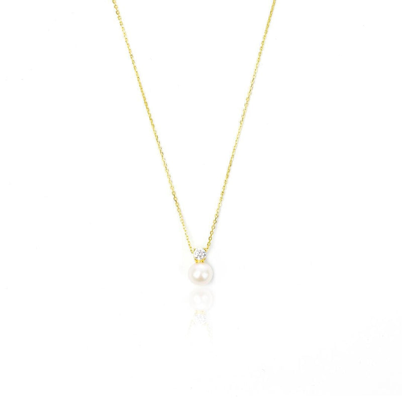 OCEANS NOOSA FRESHWATER PEARL NECKLACE GOLD Bevilles Jewellers 