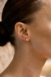 SYDNEY SOIRÉE FAIRWATER MOTHER OF PEARL STUD EARRINGS GOLD Bevilles Jewellers 