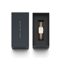 Daniel Wellington Quadro 20X26 Pressed Melrose Rose Gold & White Watch Watches Daniel Wellington 