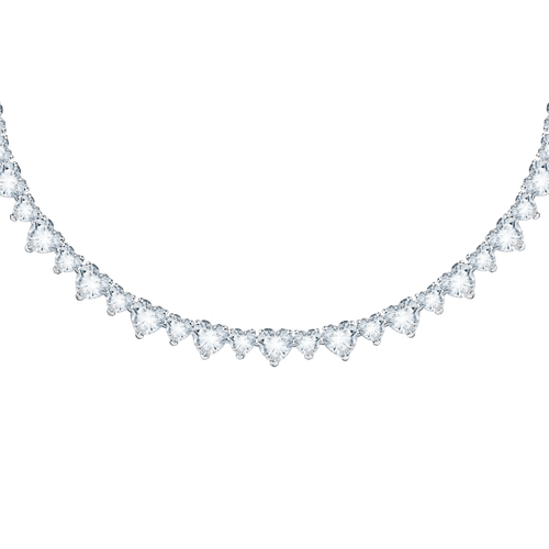 Chiara Ferragni Diamond Heart Silver Necklace Chiara Ferragni 