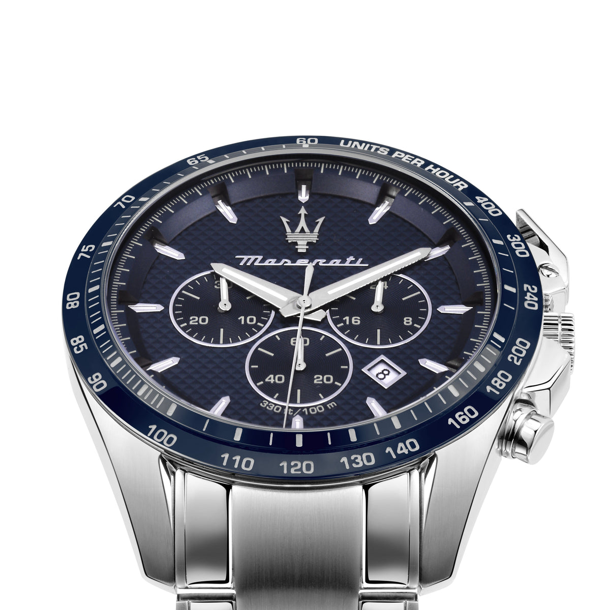 Maserati Traguardo 45mm Stainless Steel Chronograph Watch Watches Maserati 