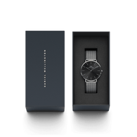 Daniel Wellington Classic 40 Sterling Silver & Onyx Watch Watches Daniel Wellington 
