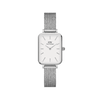 Daniel Wellington Quadro 20X26 Pressed Sterling Silver & White Watch Watches Daniel Wellington 