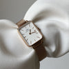 Daniel Wellington Quadro 20X26 Pressed Melrose Rose Gold & White Watch Watches Daniel Wellington 
