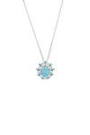 OPAL GLOW BARANGAROO BLUE CREATED OPAL PENDANT Bevilles Jewellers 