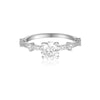 GEORGINI RED CARPET GALA SOLITAIRE RING SILVER Bevilles Jewellers 
