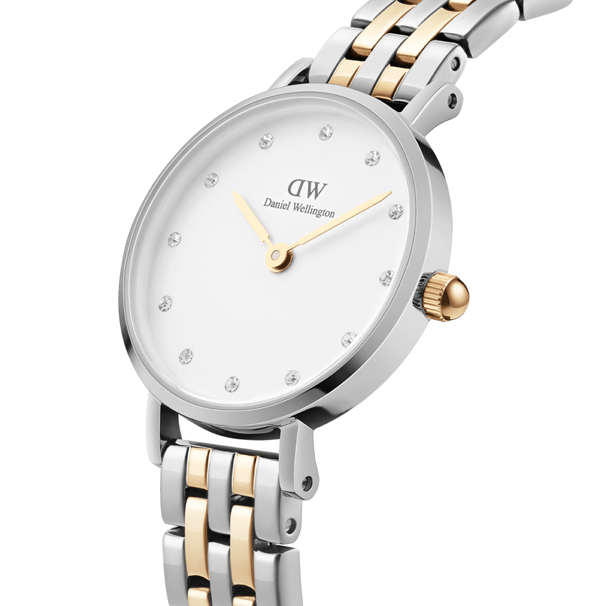 Daniel Wellington Petite Lumine 28 5-Link Gold & Silver White Watch Watches Daniel Wellington 