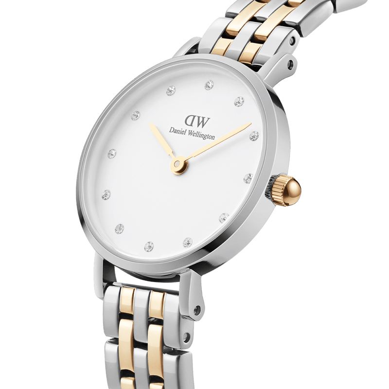 Daniel Wellington Petite Lumine 28 5-Link Gold & Silver White Watch Watches Daniel Wellington 