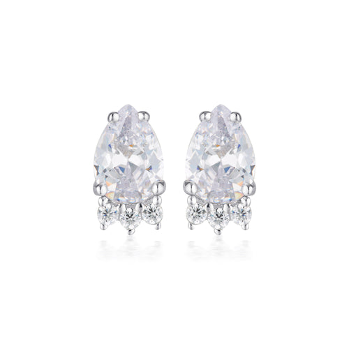 Georgini Willow Silver Stud Earrings Earrings Georgini 