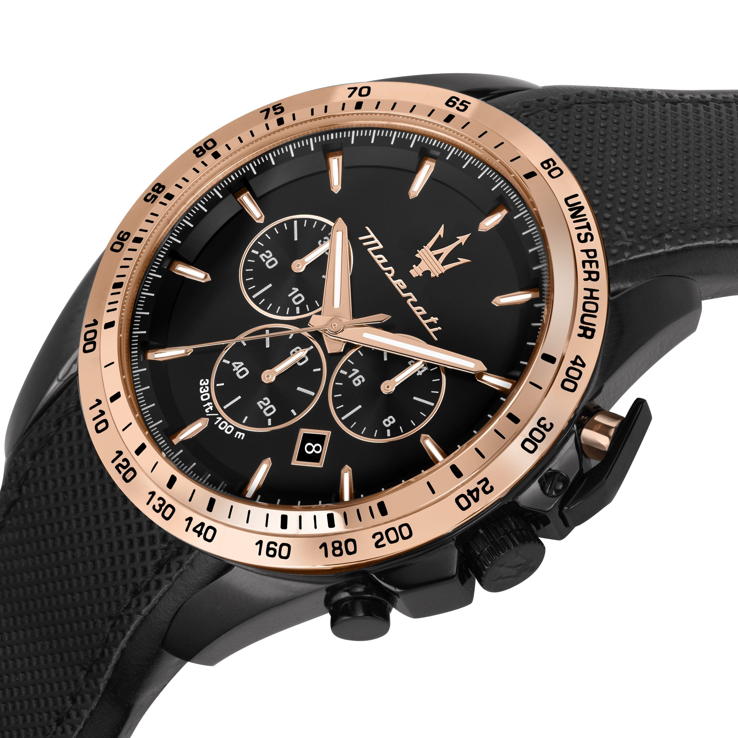 Maserati Epoca 42mm Black Chronograph Watches Maserati 