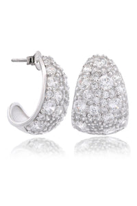 SYDNEY SOIRÉE ROSE BAY EARRINGS SILVER Bevilles Jewellers 