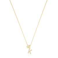LUXURY LETTERS K INITIAL PENDANT GOLD Pendants Georgini 