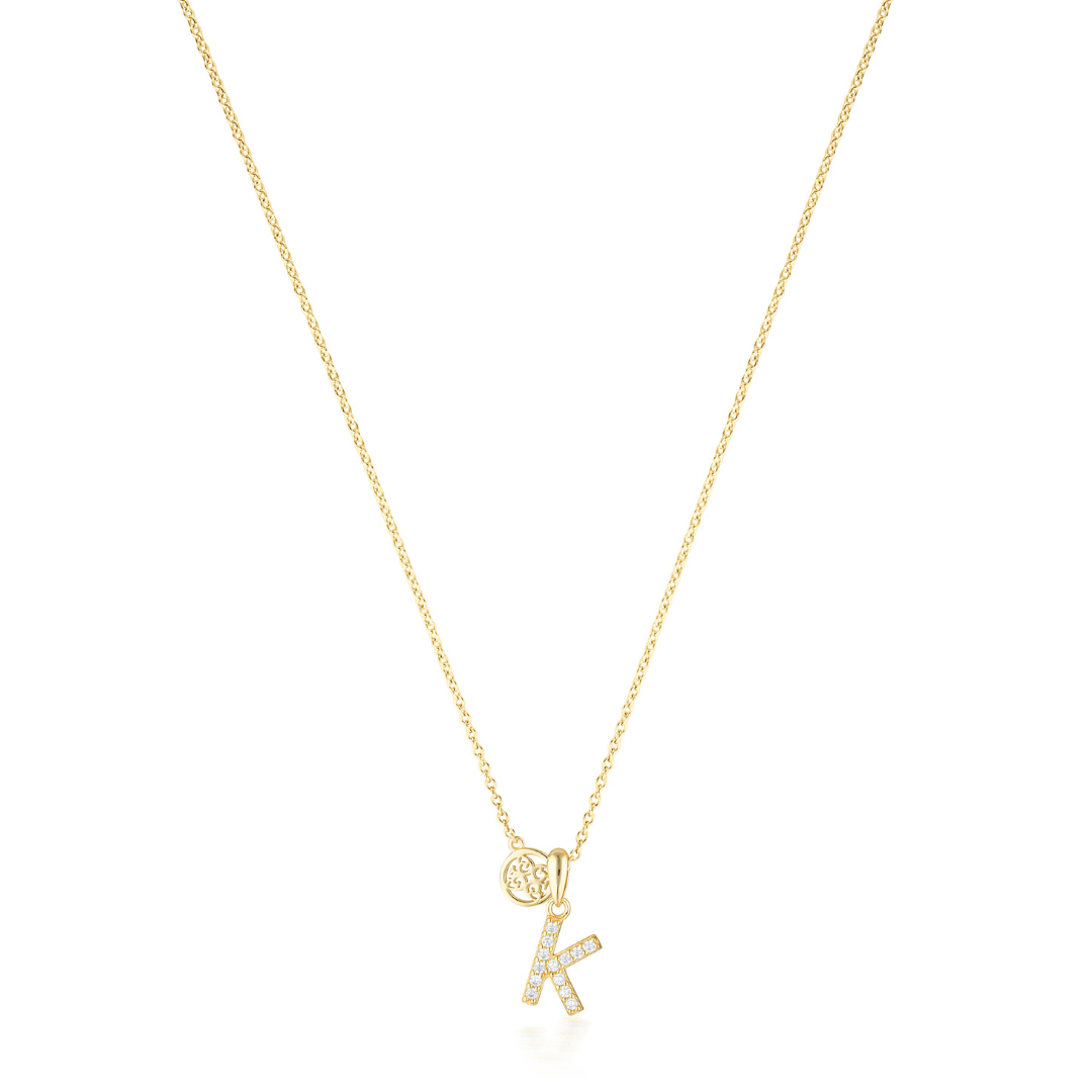 LUXURY LETTERS K INITIAL PENDANT GOLD Pendants Georgini 