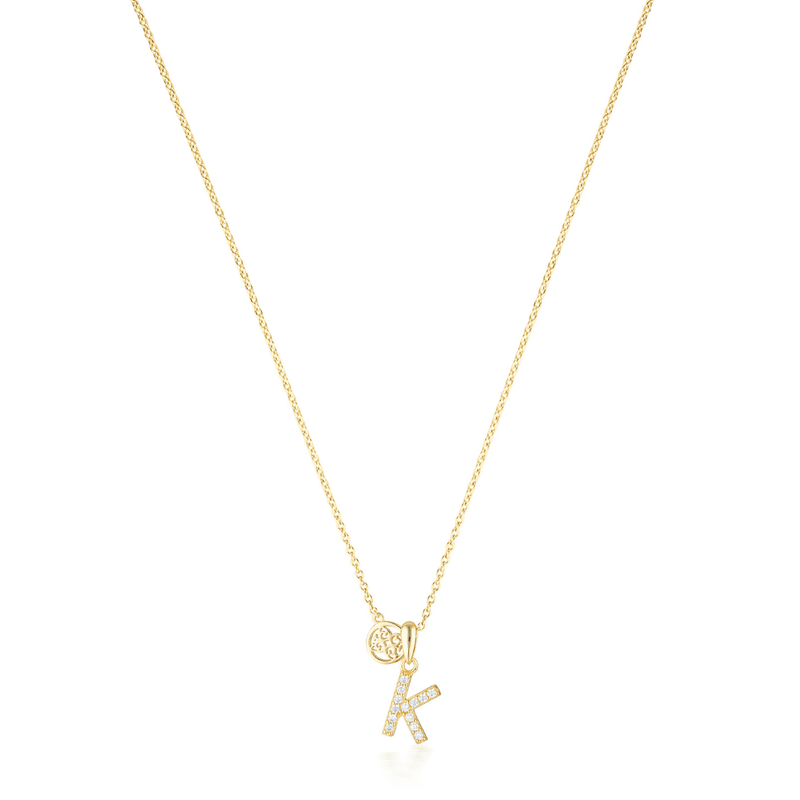 LUXURY LETTERS K INITIAL PENDANT GOLD Pendants Georgini 
