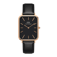 Daniel Wellington Quadro 20X26 Pressed Sheffield Rose Gold & Black Watch Watches Daniel Wellington 