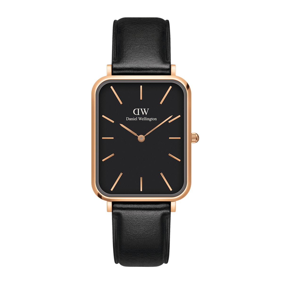 Daniel Wellington Quadro 20X26 Pressed Sheffield Rose Gold & Black Watch Watches Daniel Wellington 