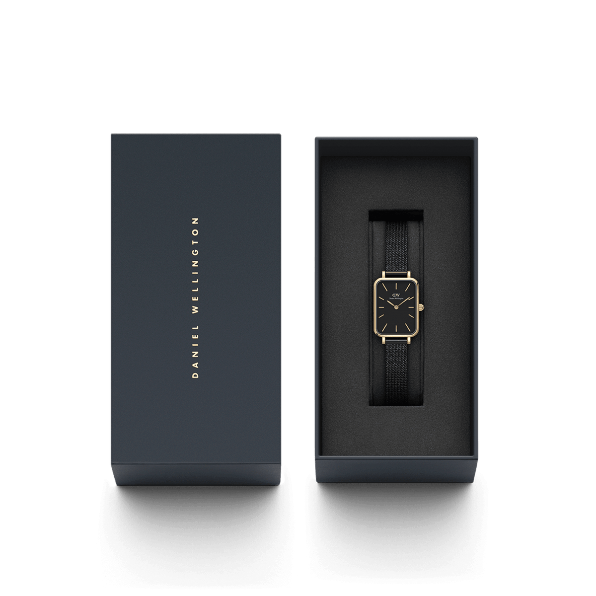 Daniel Wellington Quadro 20X26 Pressed Ashfield Gold & White Watch Watches Daniel Wellington 