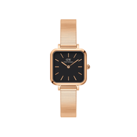 Daniel Wellington Quadro Studio 22x22 Rose Gold & Black Watch Watches Daniel Wellington 