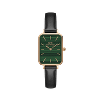 Daniel Wellington Quadro 20X26 Pressed Sheffield Rose Gold & Green Watch Watches Daniel Wellington 