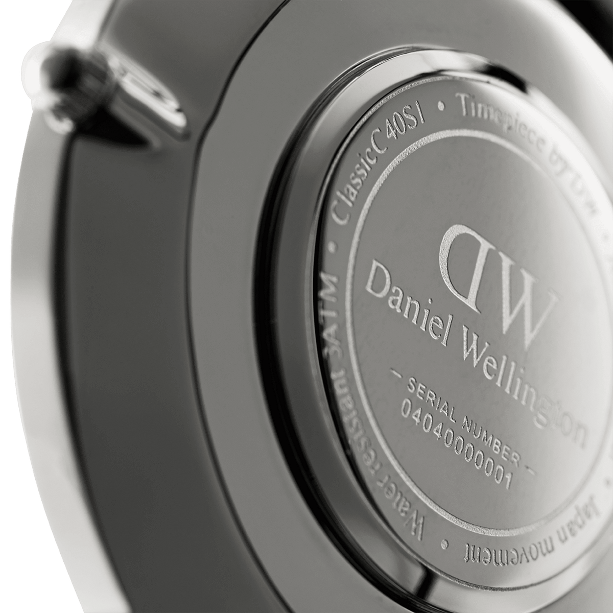Daniel Wellington Classic 40 Sheffield Silver & Black Watch Watches Daniel Wellington 