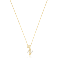 LUXURY LETTERS N INITIAL PENDANT GOLD Pendants Georgini 