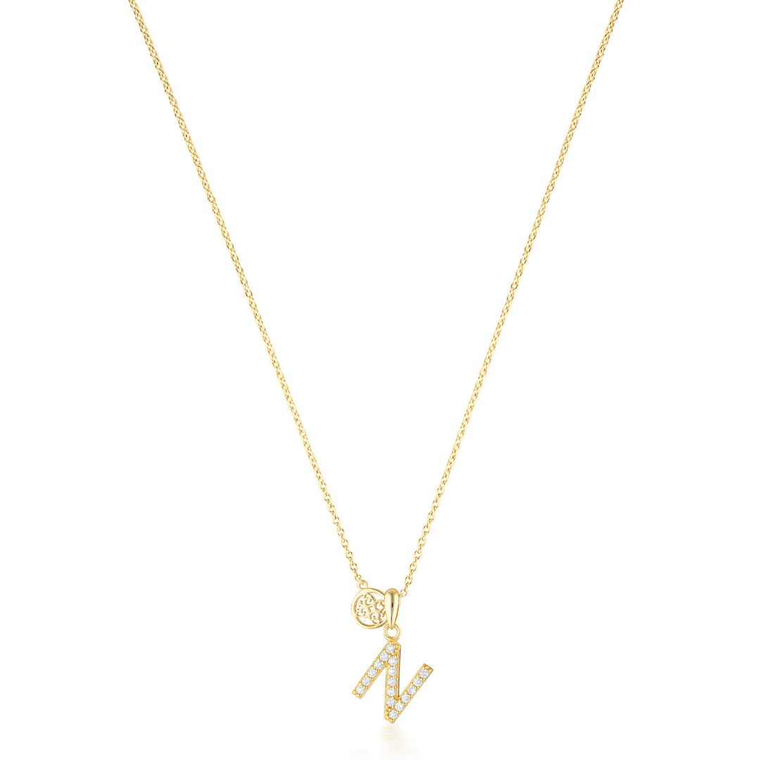 LUXURY LETTERS N INITIAL PENDANT GOLD Pendants Georgini 