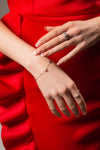 GEORGINI RED CARPET GLOBE PEARL BRACELET SILVER Bevilles Jewellers 
