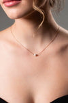 GEORGINI RED CARPET GLOBE NECKLACE ROSE GOLD Bevilles Jewellers 