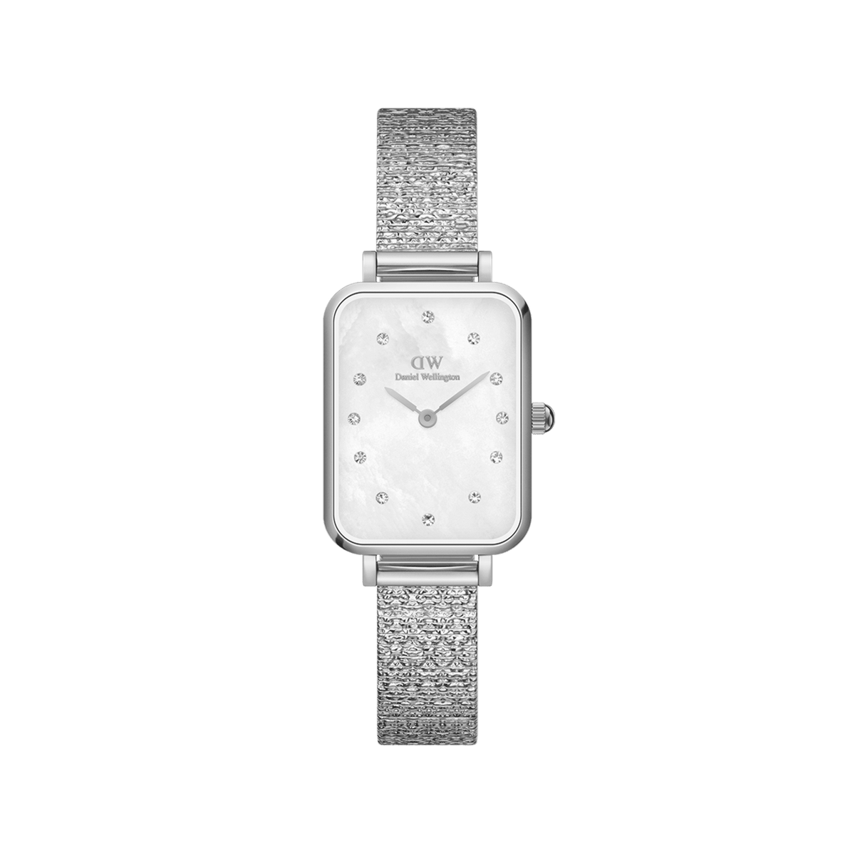 Daniel Wellington Quadro 20x26 Lumine Silver Mother of Pearl White Watch Watches Daniel Wellington 