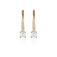 GEORGINI RED CARPET VENICE EARRINGS ROSE GOLD Bevilles Jewellers 