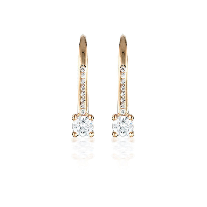 GEORGINI RED CARPET VENICE EARRINGS ROSE GOLD Bevilles Jewellers 