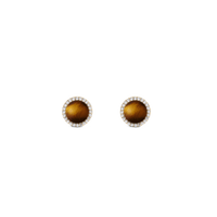Daniel Wellington Audrey Earrings Tiger Eye Gold Earrings Daniel Wellington 