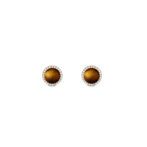 Daniel Wellington Audrey Earrings Tiger Eye Gold Earrings Daniel Wellington 
