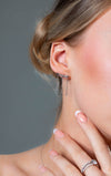 GEORGINI RED CARPET BILLBOARD EARRINGS SILVER Bevilles Jewellers 