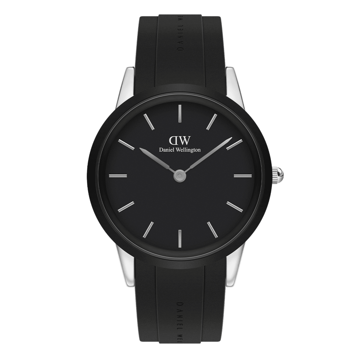 Daniel Wellington Iconic Motion 40 Silver & Black Watch Watches Daniel Wellington 