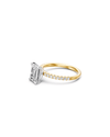 Radiant Shoulder Ring with 2.25ct of Laboratory Grown Diamonds in 18ct Yellow Gold Rings Bevilles 