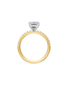 Radiant Shoulder Ring with 2.25ct of Laboratory Grown Diamonds in 18ct Yellow Gold Rings Bevilles 