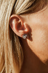 CHIC NOEL TOI ET MOI CIRCLE EARRINGS SILVER Bevilles Jewellers 
