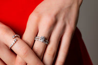 GEORGINI RED CARPET VENICE RING SILVER Bevilles Jewellers 