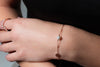 GEORGINI RED CARPET GLOBE PEARL BRACELET ROSE GOLD Bevilles Jewellers 