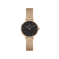 Daniel Wellington Petite 24 Pressed Melrose Rose Gold & Black Watch Watches Daniel Wellington 