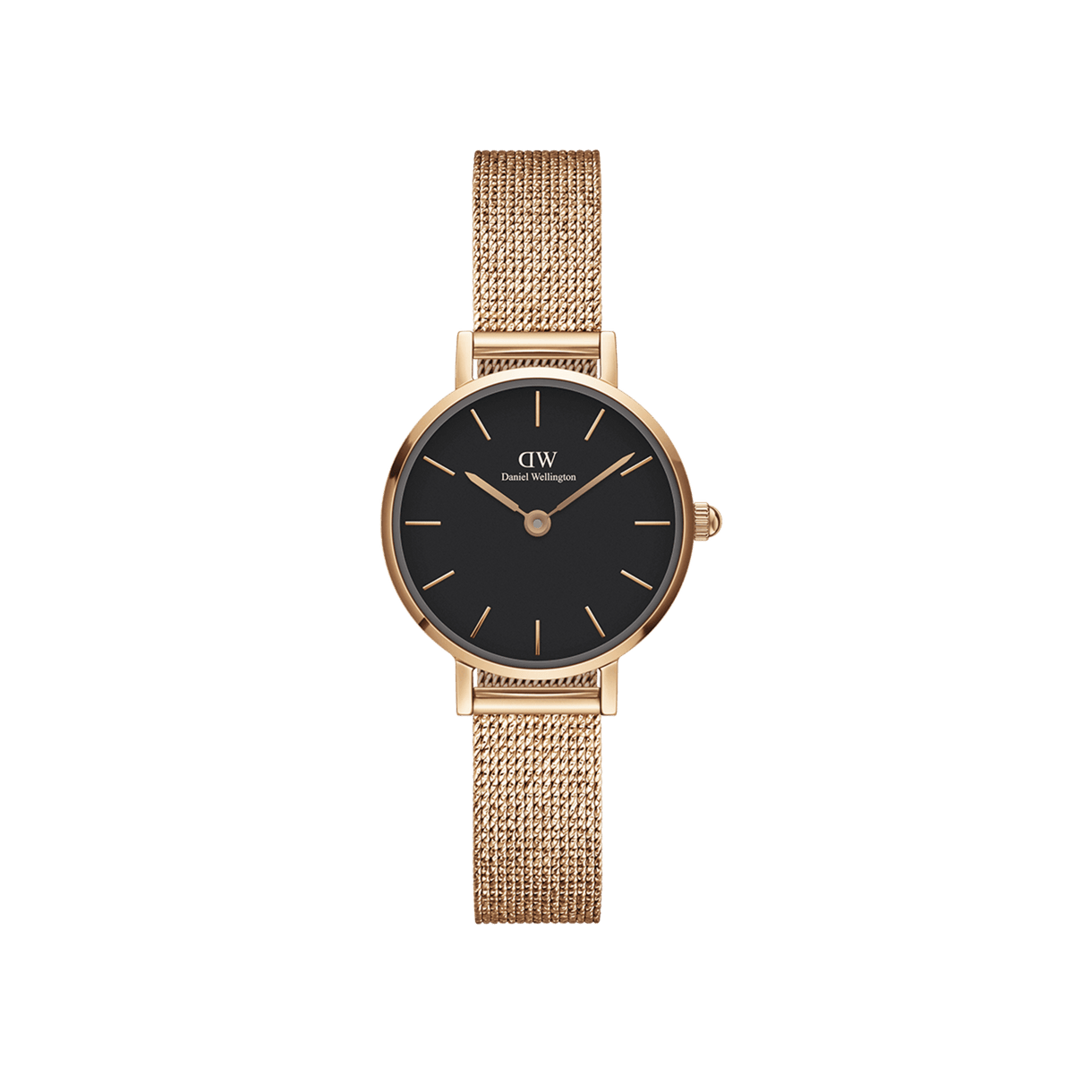 Daniel Wellington Petite 24 Pressed Melrose Rose Gold & Black Watch Watches Daniel Wellington 