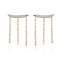 GEORGINI RED CARPET BILLBOARD EARRINGS ROSE GOLD Bevilles Jewellers 