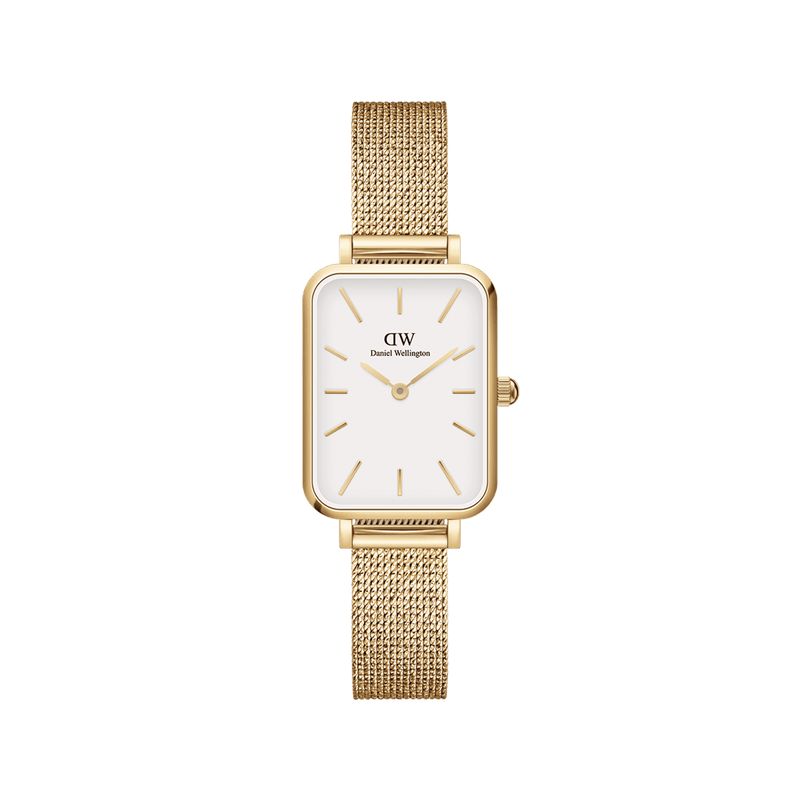 Daniel Wellington Quadro 20X26 Pressed Evergold Gold & White Watch Watches Daniel Wellington 