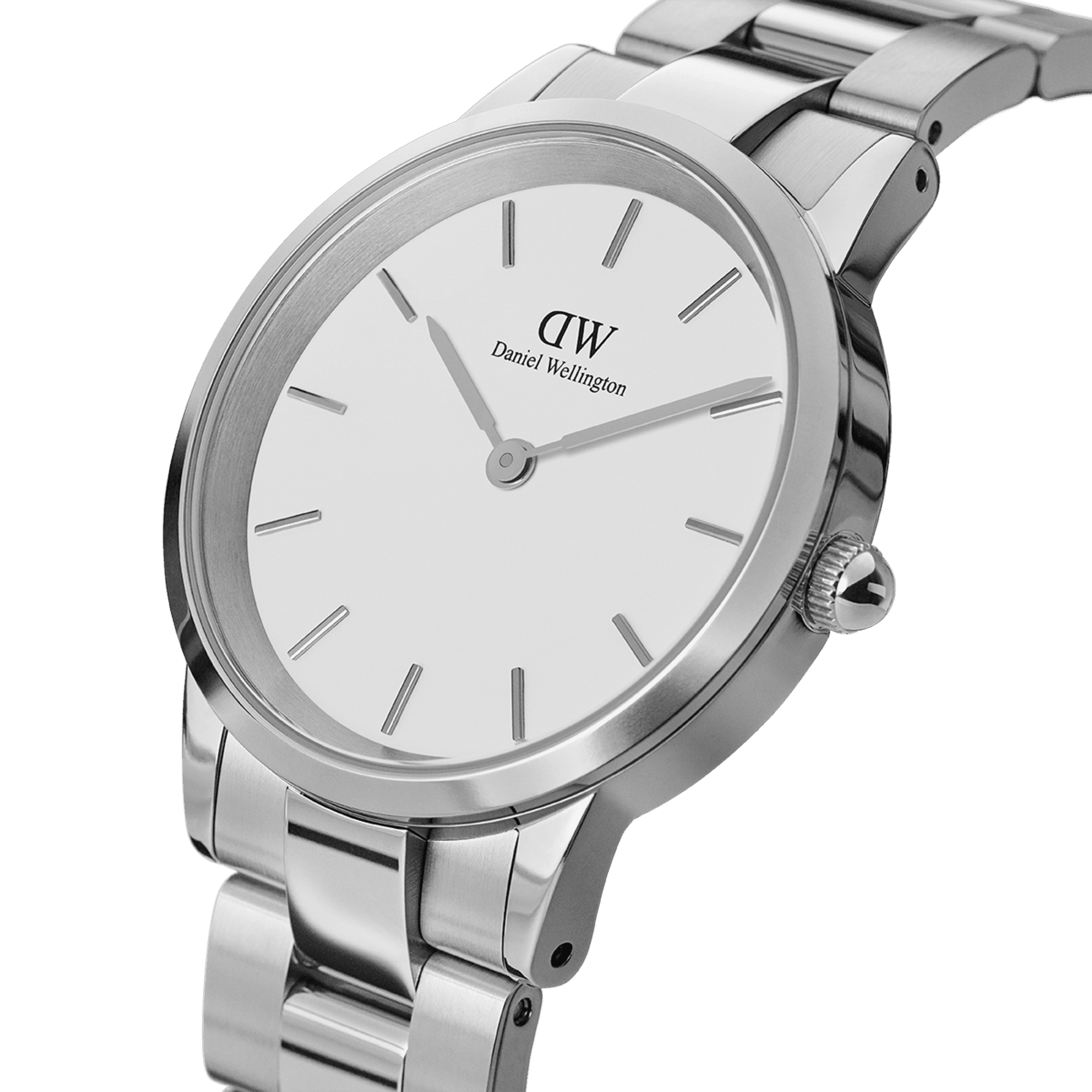 Daniel Wellington Iconic Link 36 Silver & White Watch Watches Daniel Wellington 