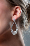 GEORGINI RED CARPET MET EARRINGS SILVER Bevilles Jewellers 