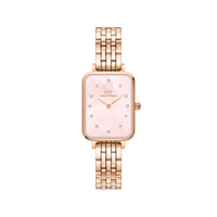 Daniel Wellington Quadro Lumine 20x26 5-Link Rose Gold & Mother of Pearl Pink Watch Watches Daniel Wellington 