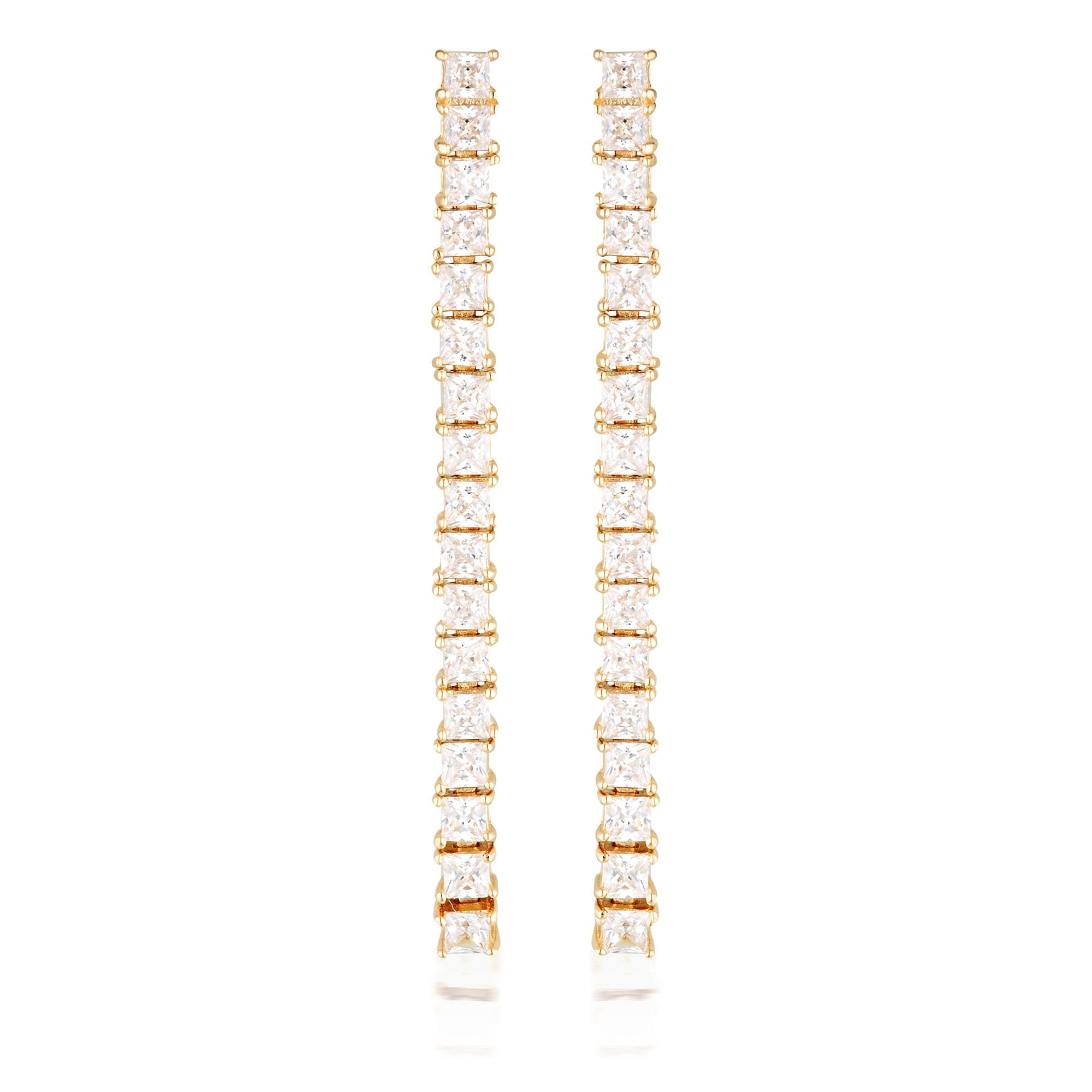 GEORGINI ICONIC BRIDAL VERA EARRINGS GOLD Bevilles Jewellers 