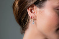 GEORGINI RED CARPET GOVENORS EARRINGS GOLD Bevilles Jewellers 